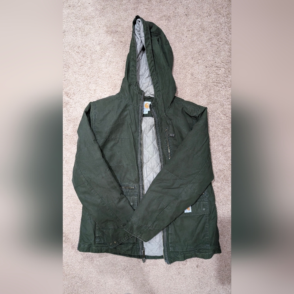 Green Carhartt jacket